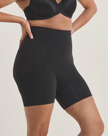 Spanx Everyday Seamless Medium Control Mid Thigh Short Black