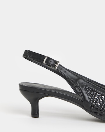 Bolero Woven Pointed Toe Slingbacks - Extra Wide Fit (EEE)