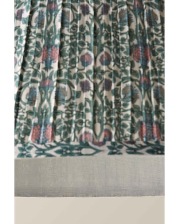 ValueLights Abel Large Tapered Floral Pleated Easy Fit Shade 45cm