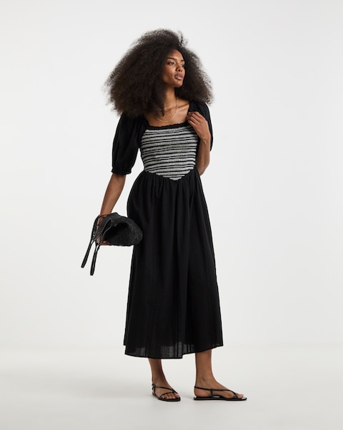 Shirred Dress