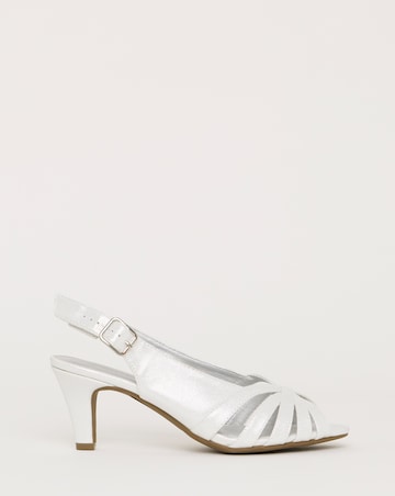 Lisbon Peep Toe Slingback Shoes - Extra Wide Fit (EEE)