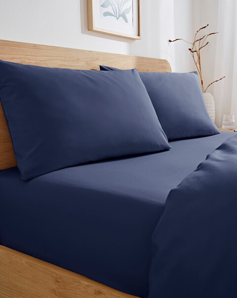 Non Iron Plain Dye Extra Deep 38cm Fitted Sheet