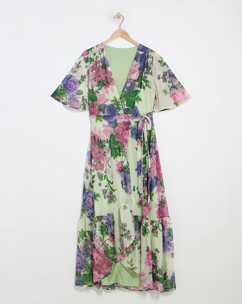 Hope & Ivy Pricilla Wrap Maxi Dress