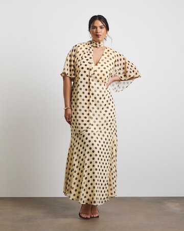 Joanna Hope Maxi Dress With Removeable Scarf