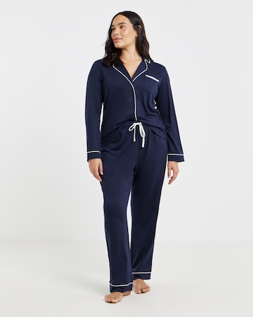Pretty Secrets Soft Revere Pyjama Set Navy