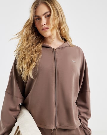 Sculpt Activewear Oversized Modal Zip Hoodie