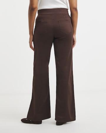 Chocolate Wide Leg Weekender Jeggings