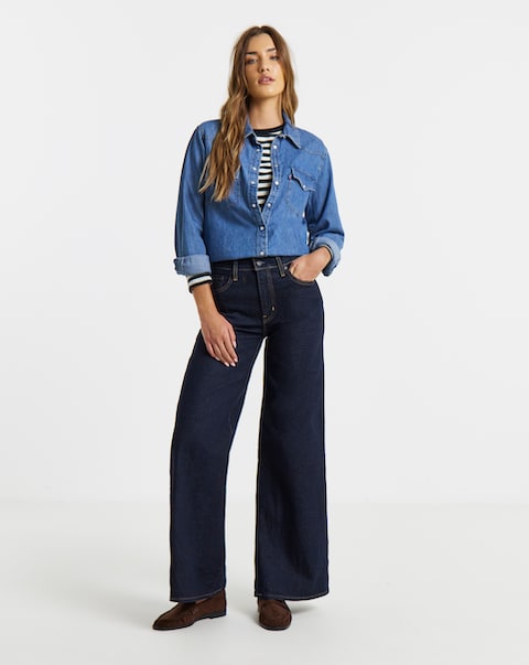 Levi's High Rise Wide Leg Jeans