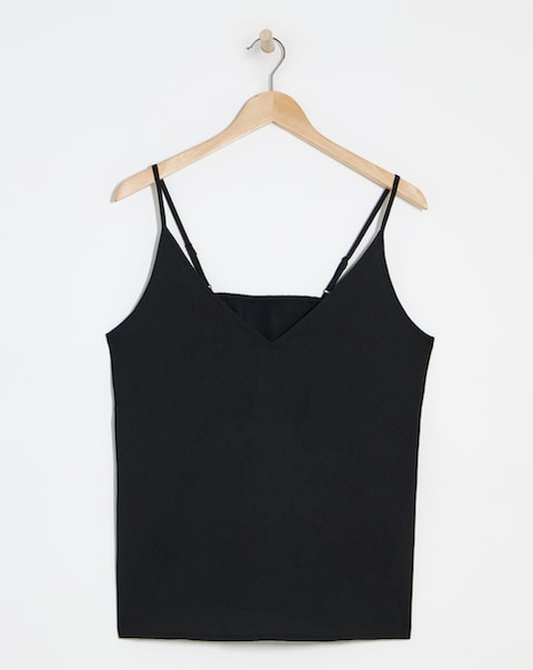 Black V Neck Cami