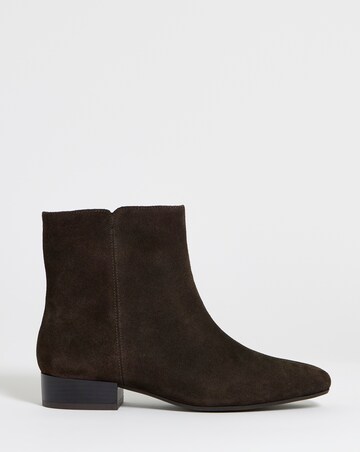 Candice Classic Suede Ankle Boots - Wide Fit (E)