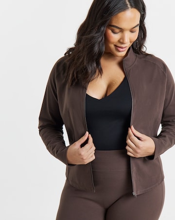 Gym King Peach Luxe Full Zip Jacket