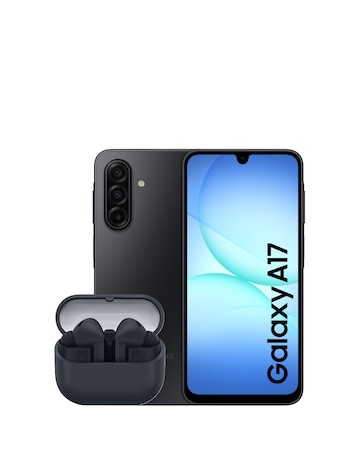 Samsung Galaxy A17 128GB 4G - Black and Buds3 FE - Black Bundle