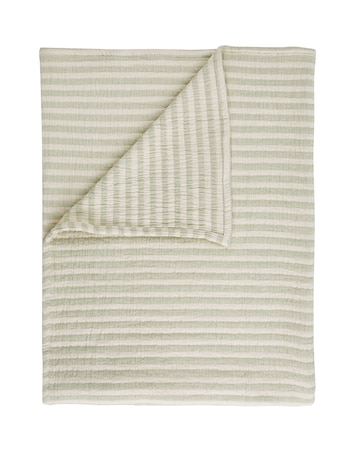 Bianca Cotton Muslin Stripe Throw