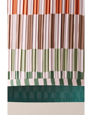 ValueLights Rae Large Striped Natural Easy Fit Shade 45cm
