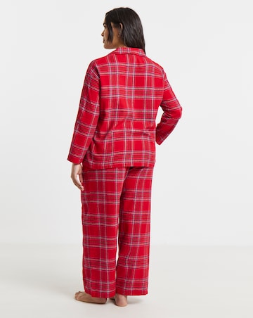 Pretty Secrets Check Button Through Pyjama Set