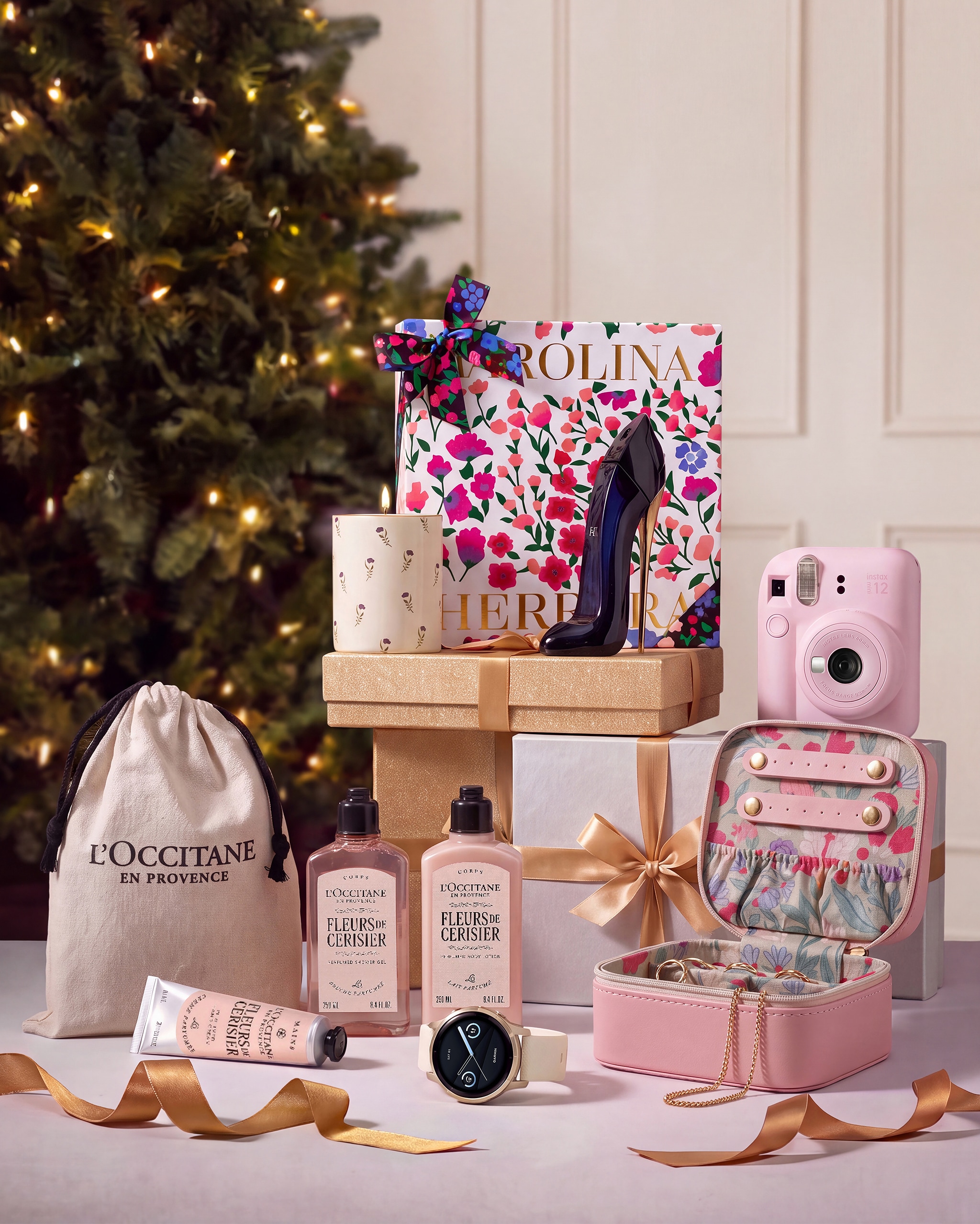 Selection of gifts for her