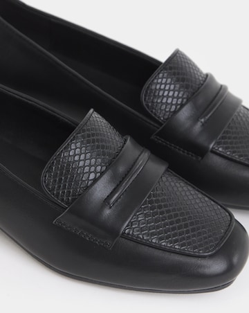 Hailey Block Heel Penny Loafer - Wide Fit (E)
