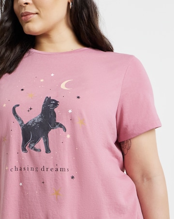 Pretty Secrets Black Cat Pyjama Set