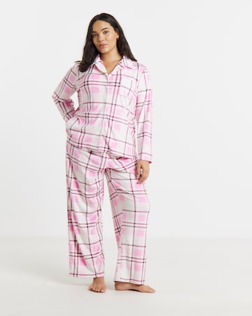 Pretty Secrets Check Fleece Pyjama Set