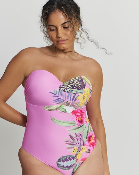 Figleaves Fiji Underwired Bandeau Swimsuit