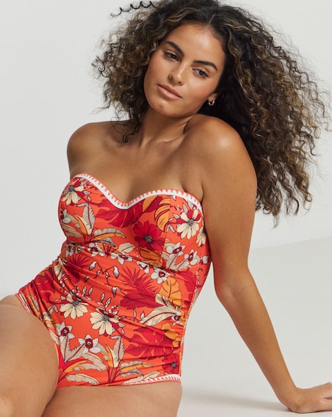 Figleaves Frida Underwired Bandeau Swimsuit