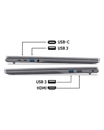 Acer Chromebook Plus 516 - 16in Intel Core i3 8GB 128GB WUXGA - Iron