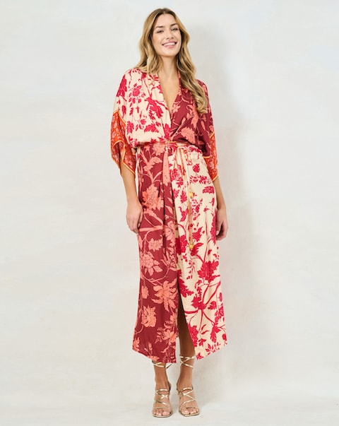 Hope & Ivy Salma Kimono Dress