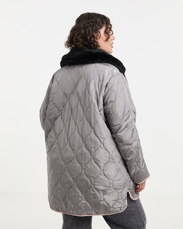 Grey Reversible 2 in 1 Hybrid Coat