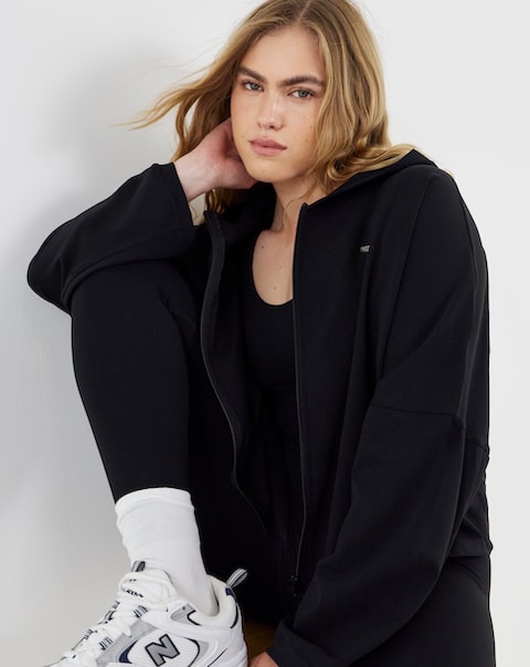 Sculpt Activewear Oversized Zip Through Hoodie