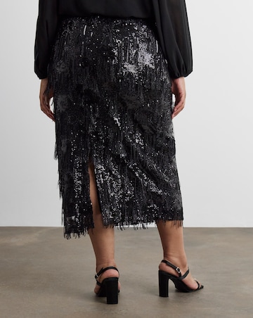Joanna Hope Tassle Midi Skirt