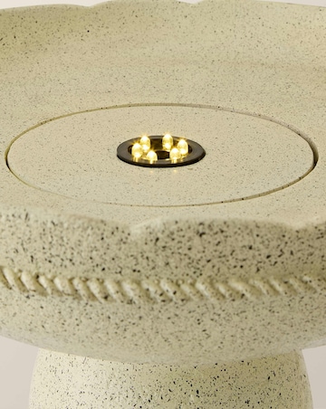 ValueLights Bird Bath Solar Powered Outdoor Water Fountain Feature Garden Light