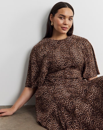 Joanna Hope Animal Print Tea Dress