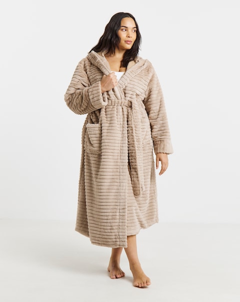 Pretty Secrets Luxury Hooded Dressing Gown