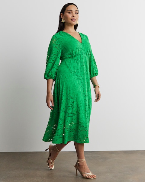 Joanna Hope Midi Lace Dress