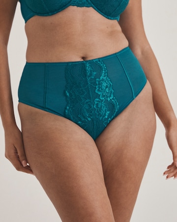 Pretty Secrets Lace Full Brief Knickers Teal