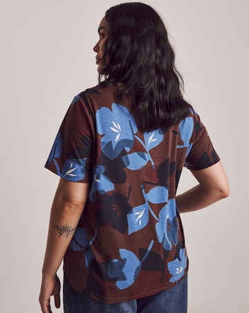 Julipa Printed Frill Jersey T-Shirt