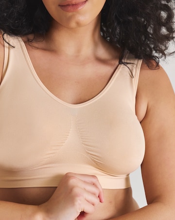 Pretty Secrets (3 Pack) Seamless Comfort Tops (Fits Up To D) Navy/Blush/White