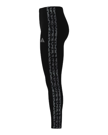 adidas 3 Stripe Leopard Print Legging