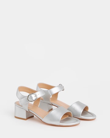 Robin Two Part Block Heel Sandals - Wide Fit (E)