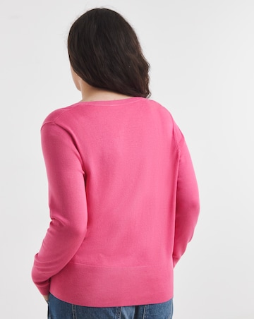 Fine Gauge Scallop Edge Cardigan