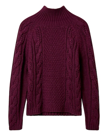 Joe Browns Freya Cable Knit High Neck Jumper