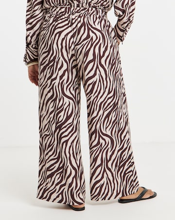 Simply Be Zebra Wide Leg Co-Ord Trouser