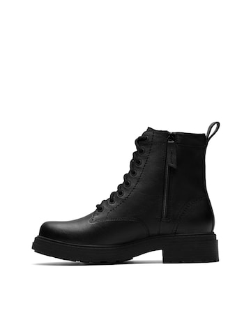 Clarks Leather Orinoco3 Lace Up Ankle Boot - Wide Fit (E)