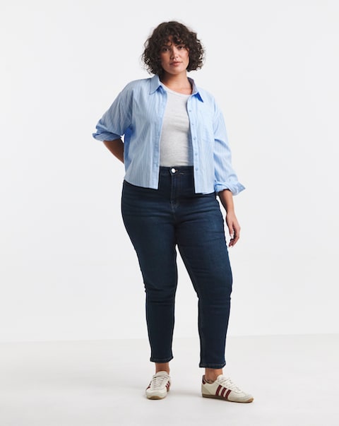 99 1 Indigo Comfort Stretch Slim Straight Jeans