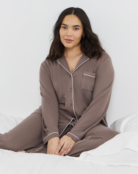 Pretty Secrets Brushed Rib Pyjama Set