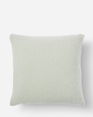 Faux Mohair Fringed Cushion