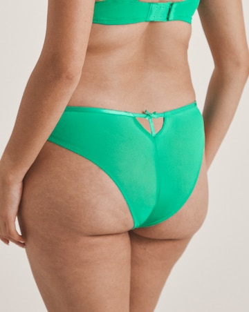 Ann Summers Caged Lace Brazilian Brief Mid Green