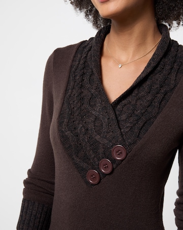 Joe Browns Curiously Cosy Wrap Neck Jumper