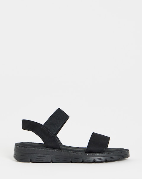 Simply Be Vanya Stretchy Strap Sandals - Extra Wide Fit (EEE)