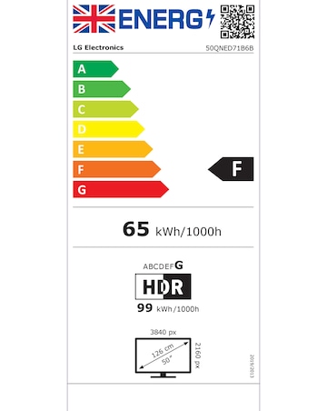 LG 50QNED71B6B 50in QNED AI 4K Smart TV